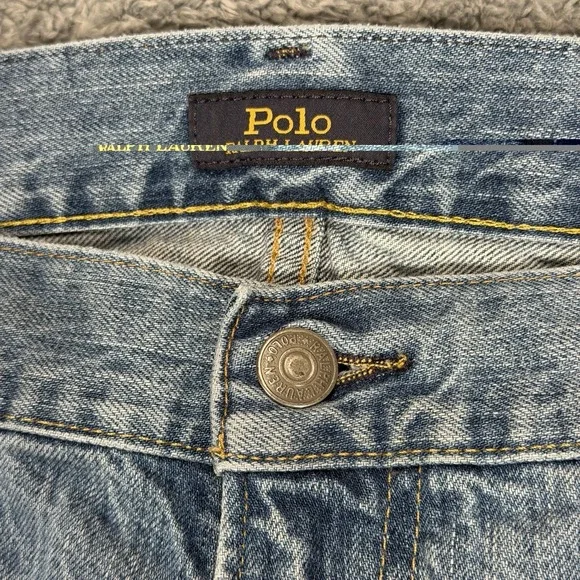 Polo Ralph Lauren Varick Slim Straight Jeans Mens 36x29* Blue Denim - Picture 5 of 12